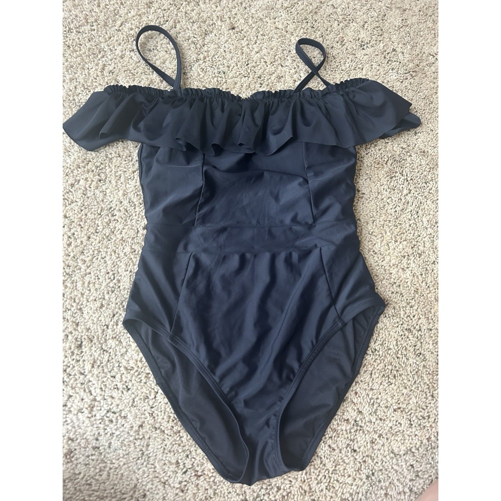 Women's Black‎ One Piece Swimsuit Size S/m